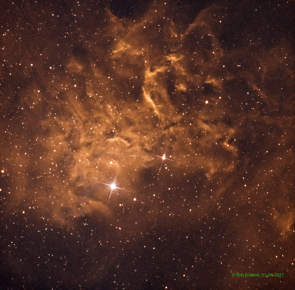 IC 405 Flaming Star nebula